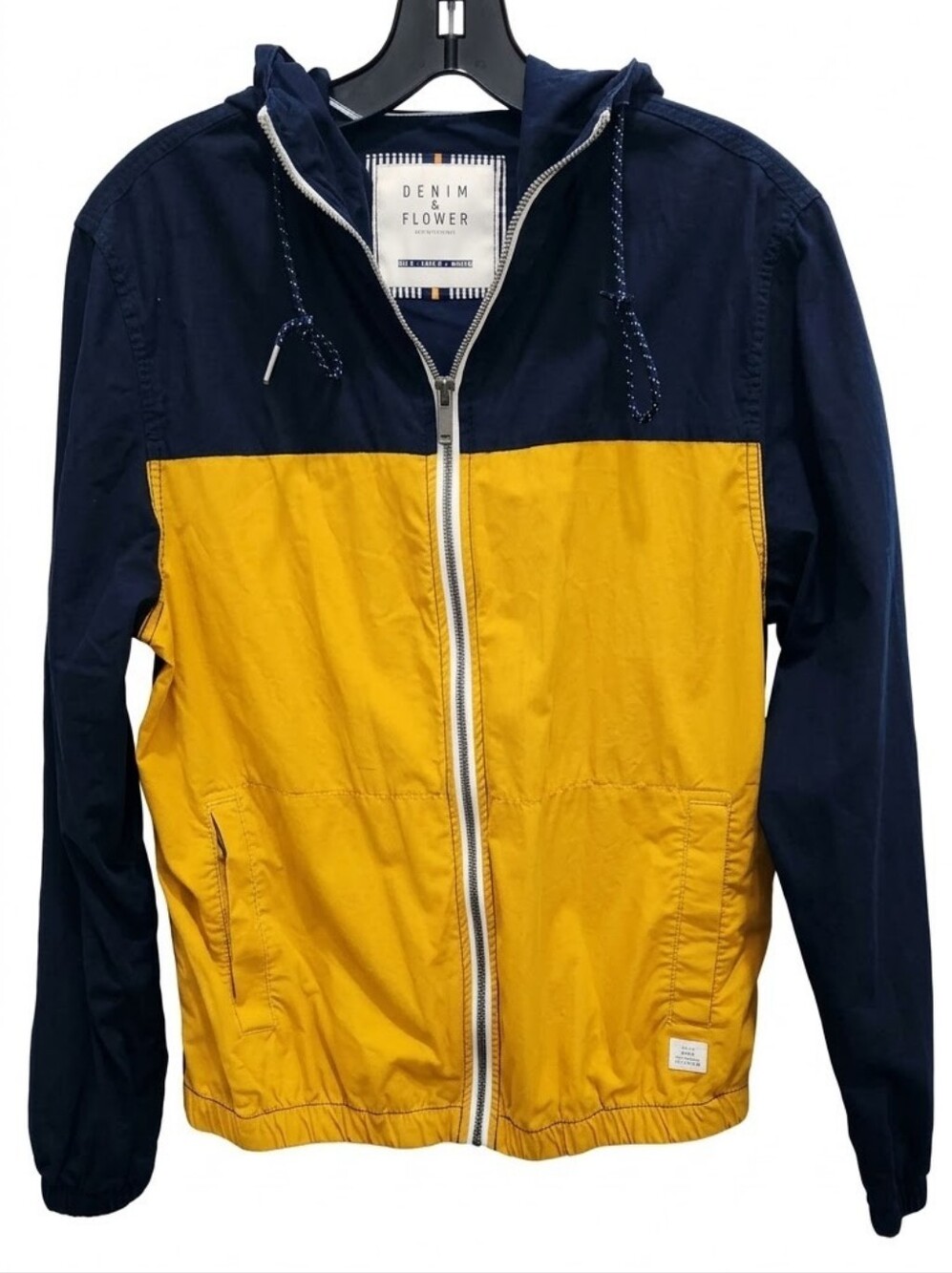 Denim & Flower Ricky Singh Colorblock Windbreaker, Men’s Small